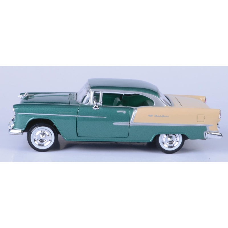 Motor Max 1955 Chevy Bel Air, Green - Motormax 73229 - 1/24 scale Diecast Model Toy Car for unisex-children - Image 2